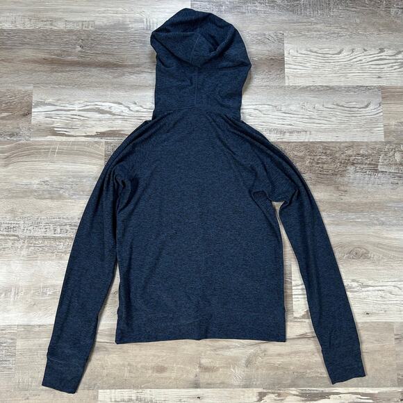 Outdoor Voices Navy Performance Hoodie Long Sleeve Small Stretch Activewear - Picture 4 of 6